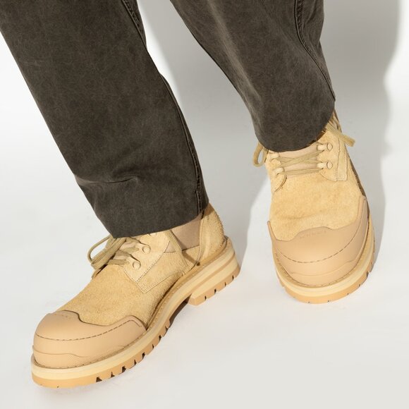 BNWT AW24 MARNI LEATHER SUEDE ANKLE COMBAT BOOTS 43 - Picture 1 of 16